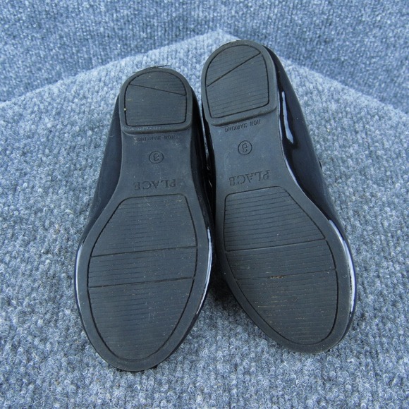 Place Girls Mary Jane Shoes Black Synthetic Buckle Size T 8 Medium - Picture 8 of 10
